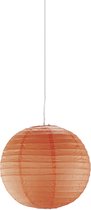 LED Hanglamp - Hangverlichting - Trion Ponton - E27 Fitting - Rond - Mat Oranje - Papier - BES LED