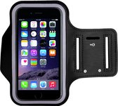 Geschikt voor Apple iPhone 6 Plus / 6s Plus Universele Sportarmband - zwart