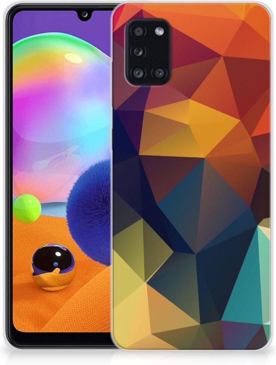 Samsung Galaxy A31 TPU Hoesje Polygon Color