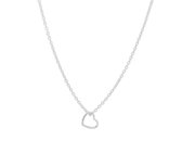 Glams Ketting Hart 1,2 mm 40 - 42 - 44 cm - Zilver