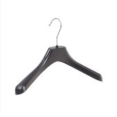 De Kledinghanger Gigant - 5 x Mantel / kostuumhanger kunststof zwart met schouderverbreding, 36 cm