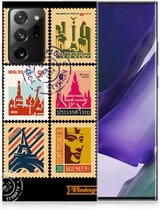 GSM Hoesje Geschikt voor Samsung Galaxy Note20 Ultra Trendy Telefoonhoesjes Postzegels