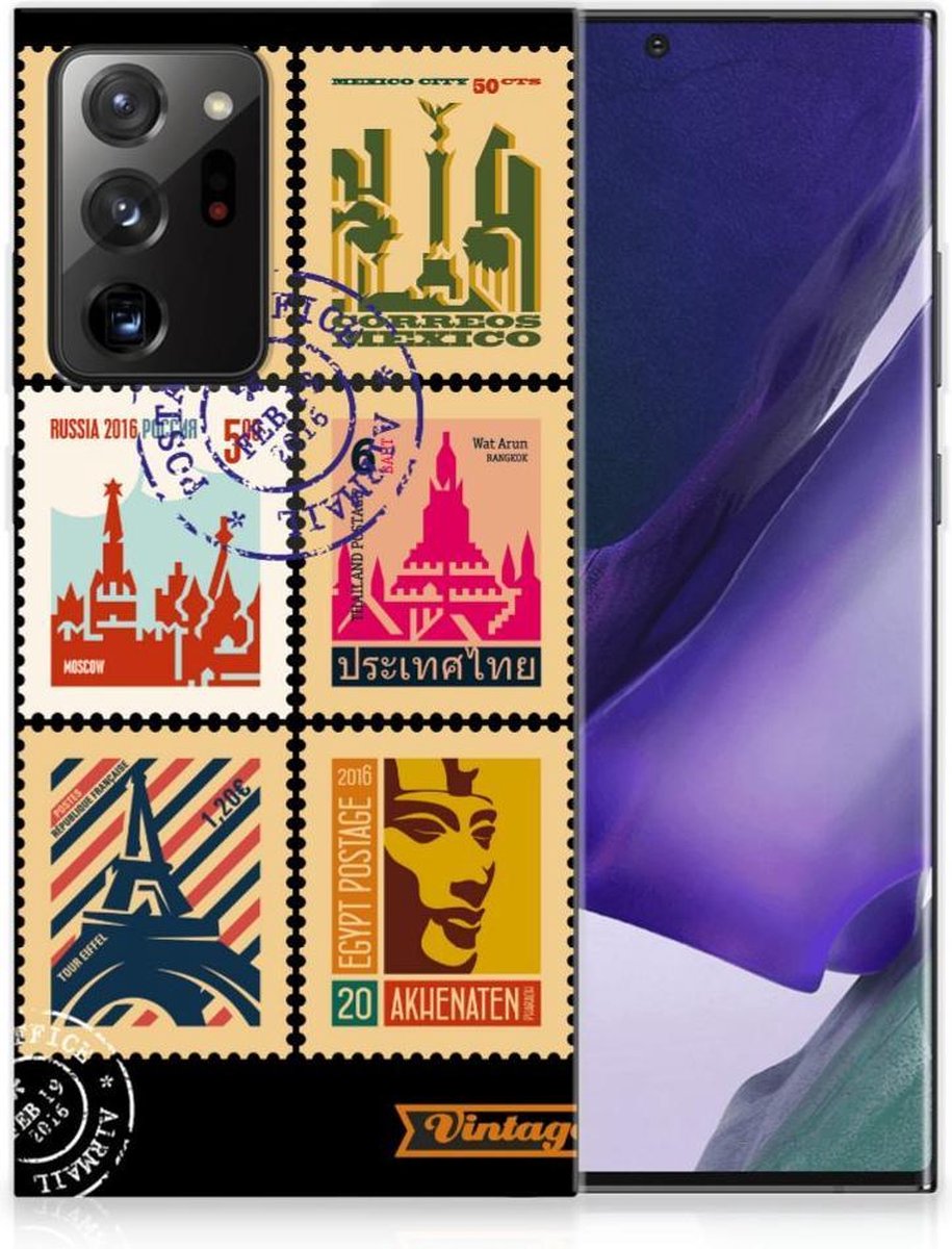 Samsung Galaxy Note20 Ultra Siliconen Back Cover Postzegels
