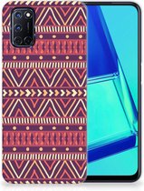 TPU étui pour OPPP A52 | A72 Coque Téléphone Aztec Violet