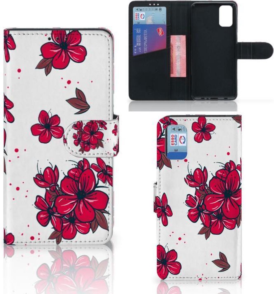 Samsung Galaxy A41 Hoesje Blossom Red