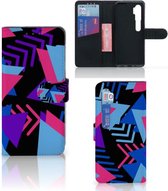 Telefoonhoesje Xiaomi Mi Note 10 Pro Wallet Book Case Design Funky Triangle