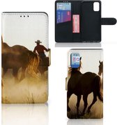 GSM Hoesje Geschikt voor Samsung Galaxy A41 Bookcase Cowboy