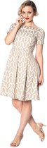 Dancing Days - ART DECO Korte jurk - L - Creme