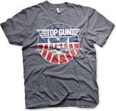 Top Gun Heren Tshirt -XL- Tomcat Grijs