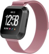 Shop4 - Bandje voor Samsung Galaxy Watch Active 2 Bandje - Metaal Roze