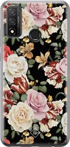 Huawei P Smart 2020 hoesje siliconen - Bloemen flowerpower | Huawei P Smart (2020) case | multi | TPU backcover transparant