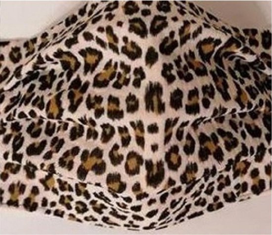 2x masques de protection buccaux avec imprimé léopard marron - Masques faciaux - Masques buccaux / masques buccaux