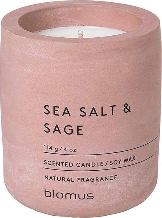 FRAGA geurkaars Sea Salt & Sage (114 gram) - set/4 stuks