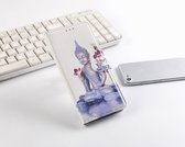 P.C.K. Hoesje/Boekhoesje/Bookcase/Book/Bookcase/Bookcase luxe Buddha print geschikt voor Samsung Galaxy A51 MET Glasfolie