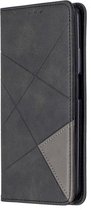 Coverup Geometric Book Case - Geschikt voor Huawei P Smart Pro Hoesje - Zwart
