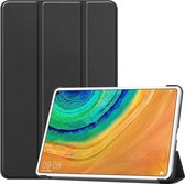 Tri-Fold Book Case - Geschikt voor Huawei MatePad Pro 10.8 Hoesje - Zwart