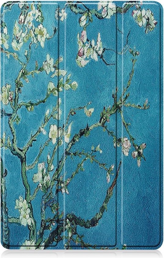 Coque Samsung Galaxy Tab S7 - Étui à trois volets - Fleur