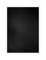 Zwart Krijtbord met Aluminium Lijst - Wit - 61 x 81 cm - Lijstbreedte: 10 mm - Vlak