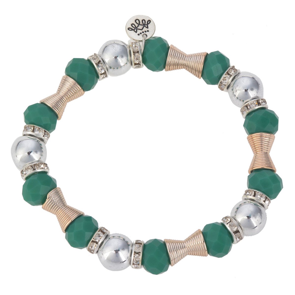 Melady Armband Dames Ø6-7cm Groen Kunststof Rond Armbandjes