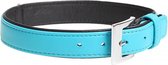 Duvo+ Popular leder halsband Blauw 46-54cm/32mm