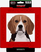 Duvo+ W4d bord beagle / foxhound 22x22cm