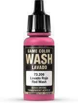 Vallejo 73206 Game Color Wash - Red - Acryl - 18ml Verf flesje