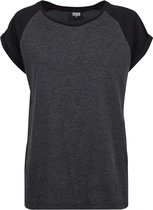 Urban Classics Raglan top -4XL- Contrast Grijs