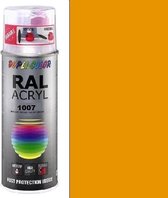 Dupli-Color acryllak hoogglans RAL 1007 narcissengeel - 400 ml.