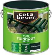 CetaBever Tuinhout Beits - Zijdeglans - Donker Groen - 2,5 liter