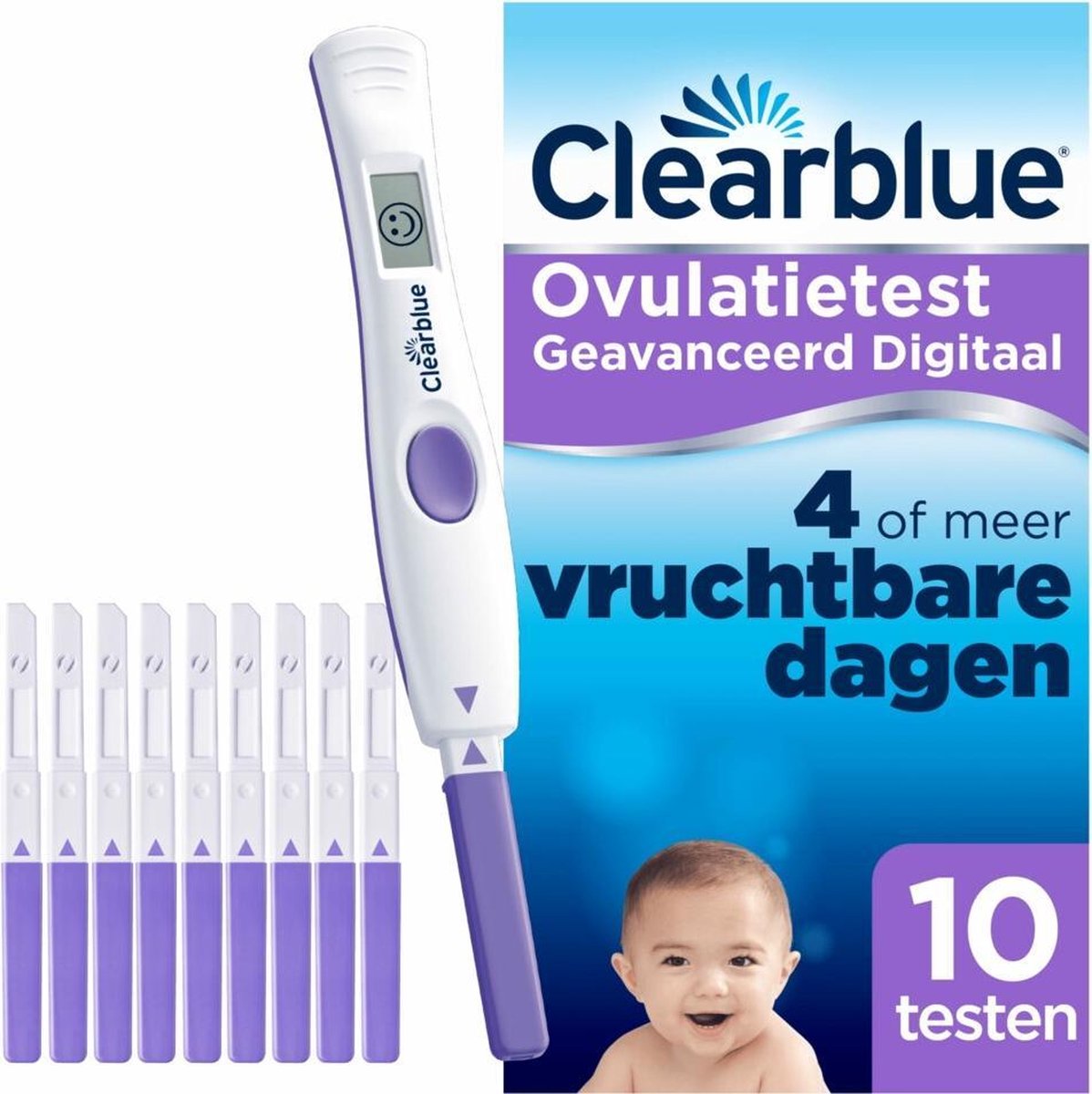 Clearblue Ovulatietest Digitaal - 10 Stuks