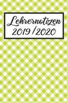 Lehrernotizen 2019 / 2020: Lehrerkalender 2019 2020 - Lehrerplaner A5, Lehrernotizen & Lehrernotizbuch für den Schulanfang