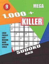 1,000 + Mega sudoku killer 8x8: Logic puzzles easy - medium - hard - extreme levels