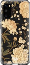 HappyCase Samsung Galaxy S20 Hoesje Flexibel TPU Gele Rozen Print
