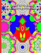 Adult Coloring Book: Stress Relieving Animal Designs: : Complex mandala patterns designed with animal heads for a complex yet relaxing colo