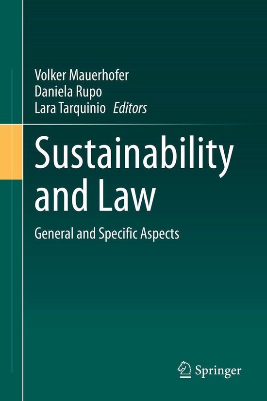 Law and Criminology (R0) - Sustainability and Law - cover