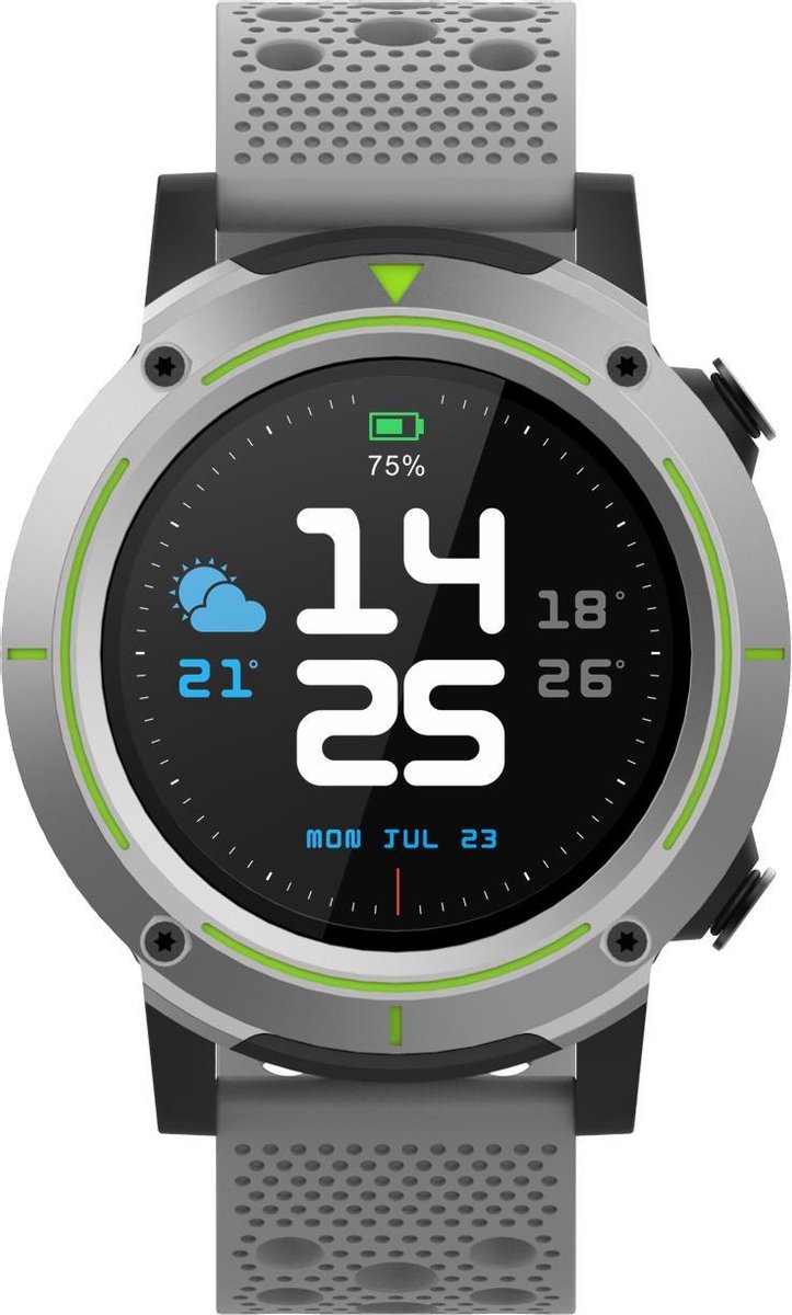 Denver Smartwatch - GPS - Belfunctie - Sportmodus - Stappenteller - Slaapactiviteit - Hartslag, Bloeddrukmeter - IP68 - SW510 - Grijs