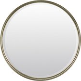 Ronde Spiegel Zilver Metaal 60x60 cm – Calgary – Duurzame spiegel zilveren lijst – Zilveren Wandspiegel 
 – Spiegel Hal – Perfecthomeshop