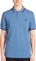 Fred Perry - Twin Tipped Shirt - Polo M3600 - M - Blauw