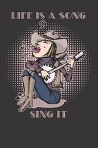 Singing Song Notebook Journal: Singing Song Notebook Journal Gift Dot Grid 6 x 9 120 Pages