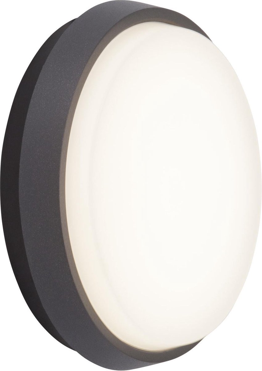 AEG lamp Letan LED buitenwandlamp 18cm antraciet / wit | 1x 9W LED geïntegreerd (SMD), (900lm, 3000K) | Schaal A ++ tot E | IP-beschermingsklasse: 54 - spatwaterdicht