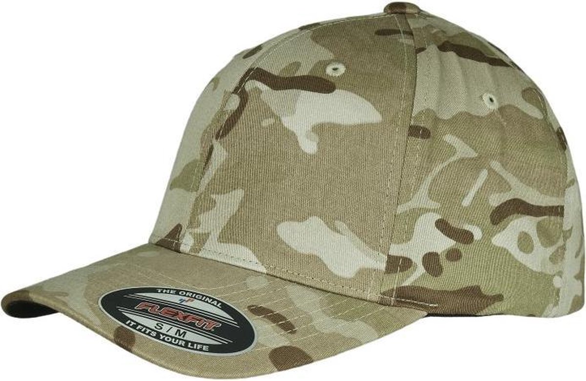 Urban Classics Flexfit pet -S/M- Multicam® Groen