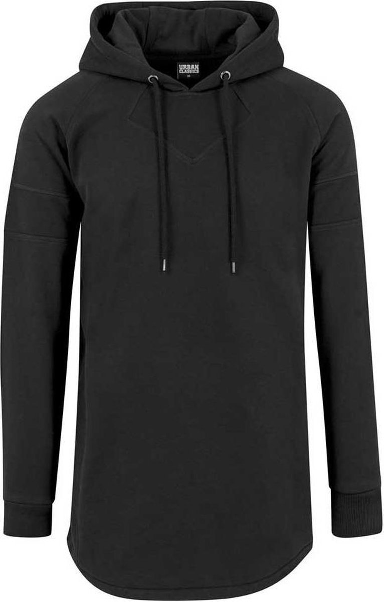Urban Classics Long Shaped Hoodie/trui S Zwart