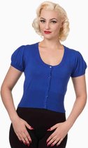 Dancing Days Cardigan -S- Short Plain Blauw