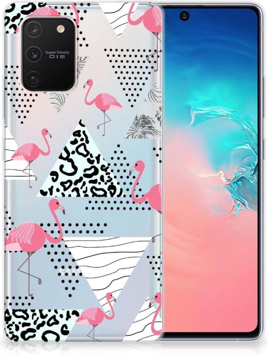 Samsung Galaxy S10 Lite TPU Hoesje Flamingo Triangle
