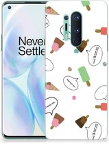 Telefoon Hoesje OnePlus 8 Pro Silicone Back Case IJsjes