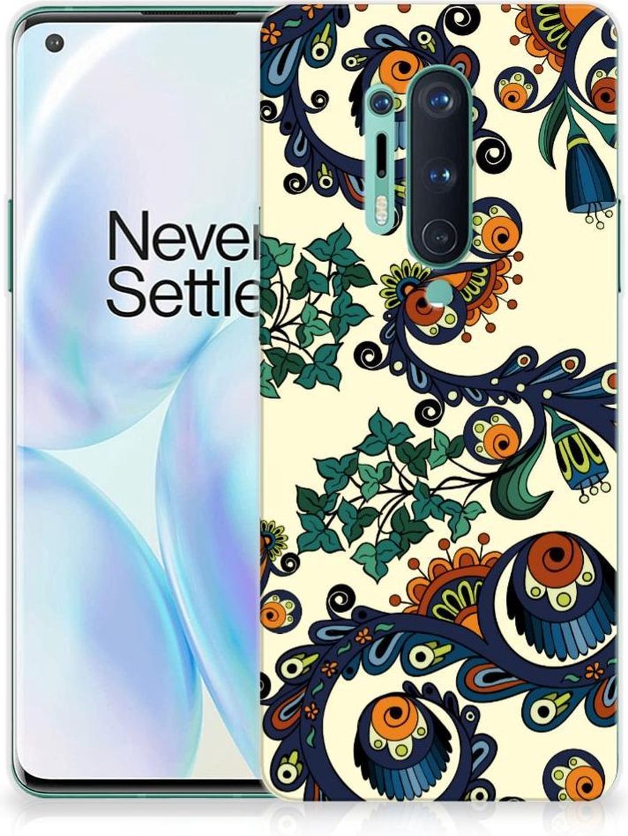Siliconen Hoesje OnePlus 8 Pro Barok Flower