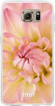 Samsung Galaxy S6 Hoesje Transparant TPU Case - Pink Petals #ffffff