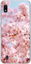 Samsung Galaxy A10 Hoesje Transparant TPU Case - Cherry Blossom #ffffff