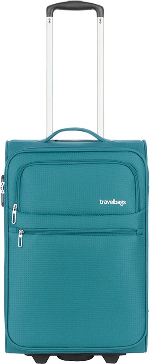 Travelbags Handbagage zachte koffer / Trolley / Reiskoffer - The Base - 55 cm - Groen