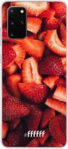 Samsung Galaxy S20+ Hoesje Transparant TPU Case - Strawberry Fields #ffffff